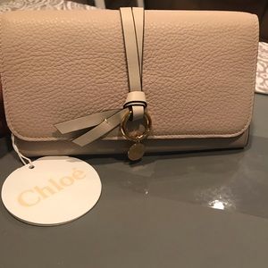 CHLOE long tan wallet. New with tags
